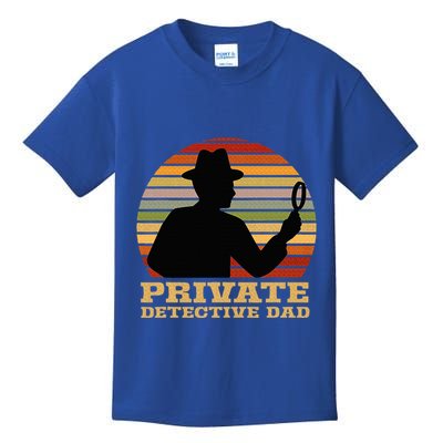 Private Detective Dad Spy Investigation Investigator Spying Kids T-Shirt