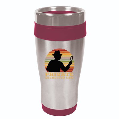 Private Detective Dad Spy Investigation Investigator Spying 16oz Travel Tumbler