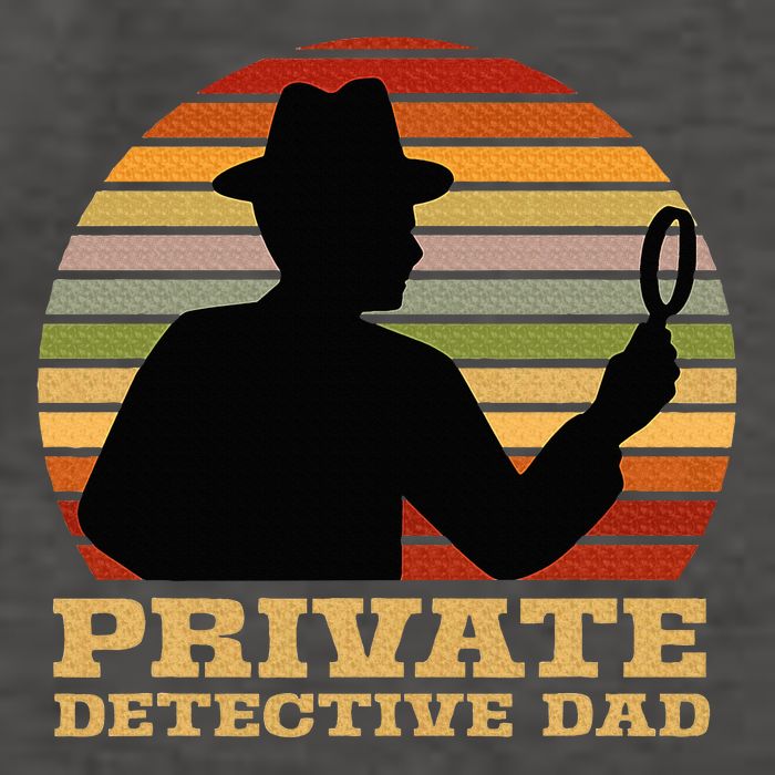 Private Detective Dad Spy Investigation Investigator Spying Vector Backpack