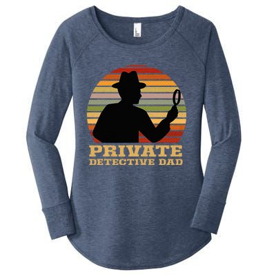 Private Detective Dad Spy Investigation Investigator Spying Women's Perfect Tri Tunic Long Sleeve Shirt