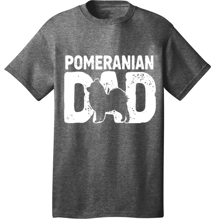 Pomeranian Dad Dog Lover Funny Pom Dog Owner Father Daddy T-Shirt