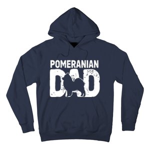 Pomeranian Dad Dog Lover Funny Pom Dog Owner Father Daddy Hoodie