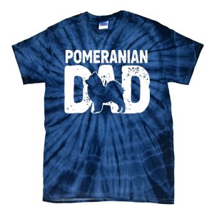 Pomeranian Dad Dog Lover Funny Pom Dog Owner Father Daddy Tie-Dye T-Shirt