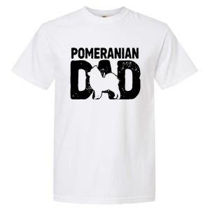 Pomeranian Dad Dog Lover Funny Pom Dog Owner Father Daddy Garment-Dyed Heavyweight T-Shirt