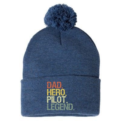 Pilot Dadpilot Dad Pom Pom 12in Knit Beanie