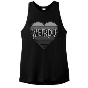 Punk Dark Emo Funny Goth Heavy Rock Music Weirdo Ladies PosiCharge Tri-Blend Wicking Tank