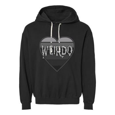 Punk Dark Emo Funny Goth Heavy Rock Music Weirdo Garment-Dyed Fleece Hoodie