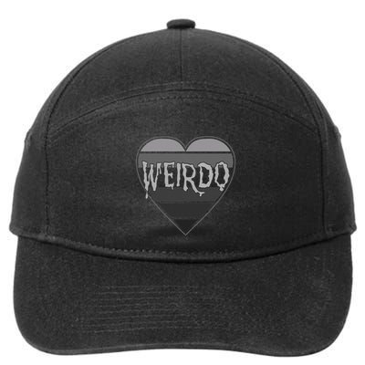 Punk Dark Emo Funny Goth Heavy Rock Music Weirdo 7-Panel Snapback Hat