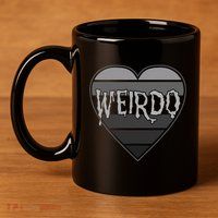 Punk Dark Emo Funny Goth Heavy Rock Music Weirdo 11oz C Handle Ceramic Mug