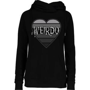 Punk Dark Emo Funny Goth Heavy Rock Music Weirdo Womens Funnel Neck Pullover Hood