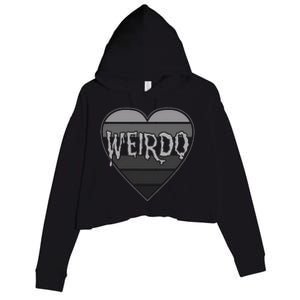 Punk Dark Emo Funny Goth Heavy Rock Music Weirdo Crop Fleece Hoodie