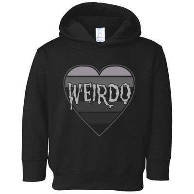 Punk Dark Emo Funny Goth Heavy Rock Music Weirdo Toddler Hoodie