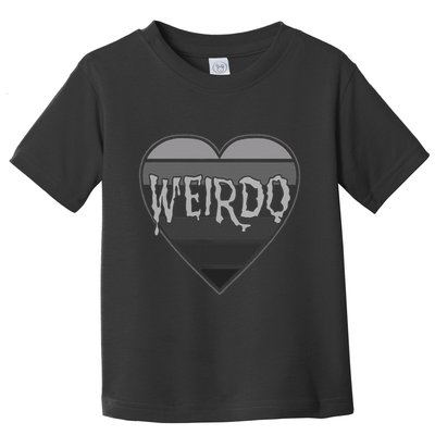 Punk Dark Emo Funny Goth Heavy Rock Music Weirdo Toddler T-Shirt