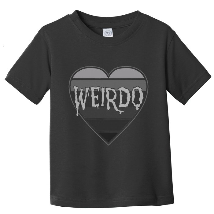 Punk Dark Emo Funny Goth Heavy Rock Music Weirdo Toddler T-Shirt