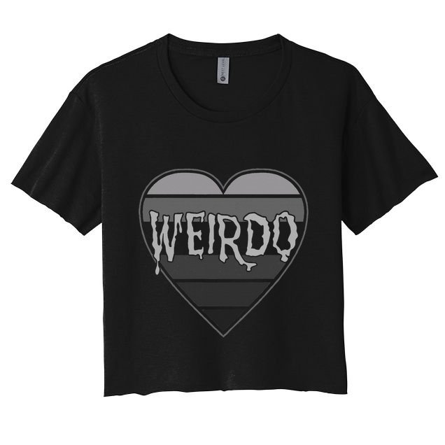 Punk Dark Emo Funny Goth Heavy Rock Music Weirdo Crop Top