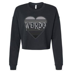 Punk Dark Emo Funny Goth Heavy Rock Music Weirdo Cropped Pullover Crew