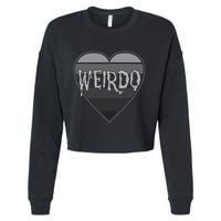 Punk Dark Emo Funny Goth Heavy Rock Music Weirdo Cropped Pullover Crew