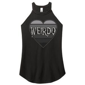 Punk Dark Emo Funny Goth Heavy Rock Music Weirdo Women's Perfect Tri Rocker Tank