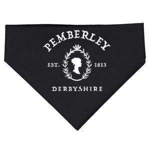 Pemberley Derbyshire Est 1813 Pride And Prejudice Jane Austen USA-Made Doggie Bandana