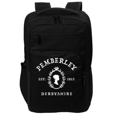 Pemberley Derbyshire Est 1813 Pride And Prejudice Jane Austen Impact Tech Backpack