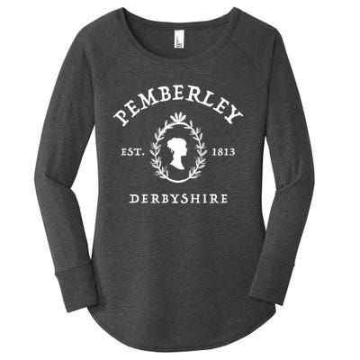 Pemberley Derbyshire Est 1813 Pride And Prejudice Jane Austen Women's Perfect Tri Tunic Long Sleeve Shirt