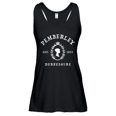 Pemberley Derbyshire Est 1813 Pride And Prejudice Jane Austen Ladies Essential Flowy Tank