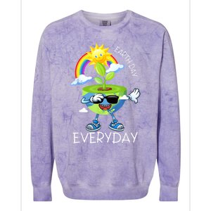 Planet Dabbing Earth Day Everyday Colorblast Crewneck Sweatshirt