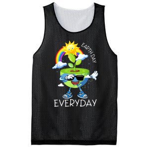 Planet Dabbing Earth Day Everyday Mesh Reversible Basketball Jersey Tank