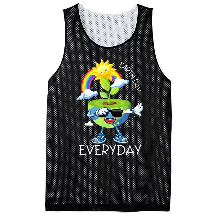 Planet Dabbing Earth Day Everyday Mesh Reversible Basketball Jersey Tank