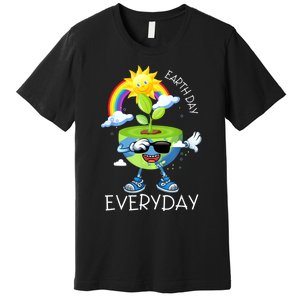 Planet Dabbing Earth Day Everyday Premium T-Shirt