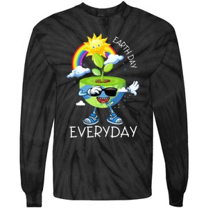 Planet Dabbing Earth Day Everyday Tie-Dye Long Sleeve Shirt