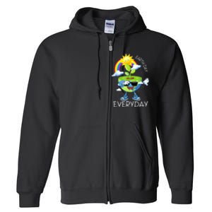 Planet Dabbing Earth Day Everyday Full Zip Hoodie