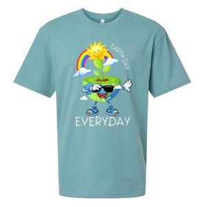 Planet Dabbing Earth Day Everyday Sueded Cloud Jersey T-Shirt