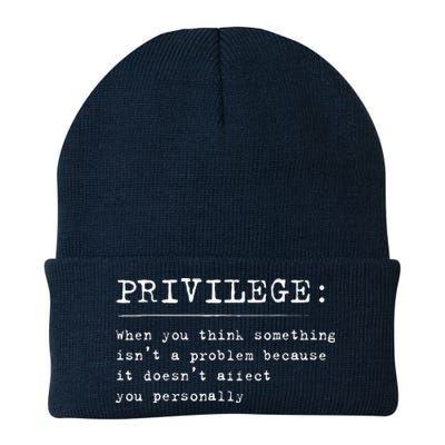 Privilege Definition Equality And Civil Rights Supporter Knit Cap Winter Beanie