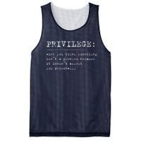 Privilege Definition Equality And Civil Rights Supporter Mesh Reversible Basketball Jersey Tank