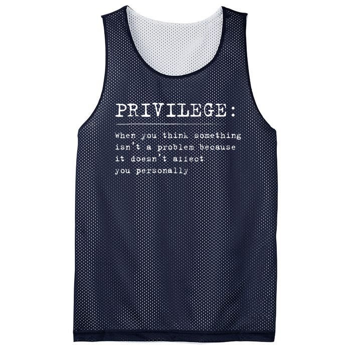 Privilege Definition Equality And Civil Rights Supporter Mesh Reversible Basketball Jersey Tank