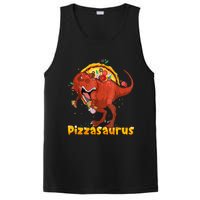 Pizzasaurus Dinosaur Eating Pizza T Rex PosiCharge Competitor Tank