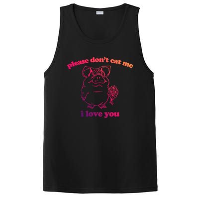 Please Dont Eat Me I Love You Funny Gift Funny Saying Novelty Gift PosiCharge Competitor Tank