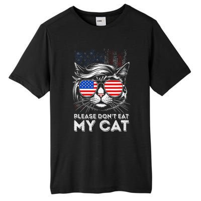 Please DonT Eat My Cat Funny Strange News Us Flag Sarcastic Tall Fusion ChromaSoft Performance T-Shirt