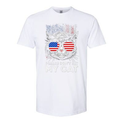 Please DonT Eat My Cat Funny Strange News Us Flag Sarcastic Softstyle CVC T-Shirt