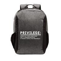 Privilege Definition Equality And Civil Rights Supporter Vector Backpack