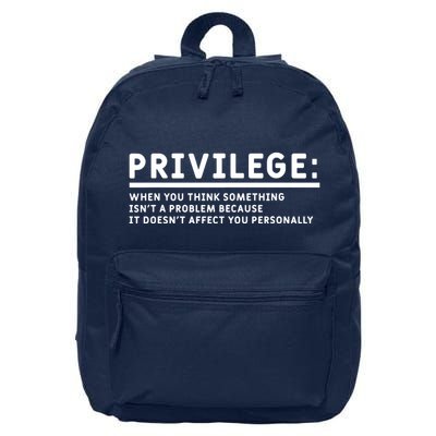 Privilege Definition Equality And Civil Rights Supporter 16 in Basic Backpack