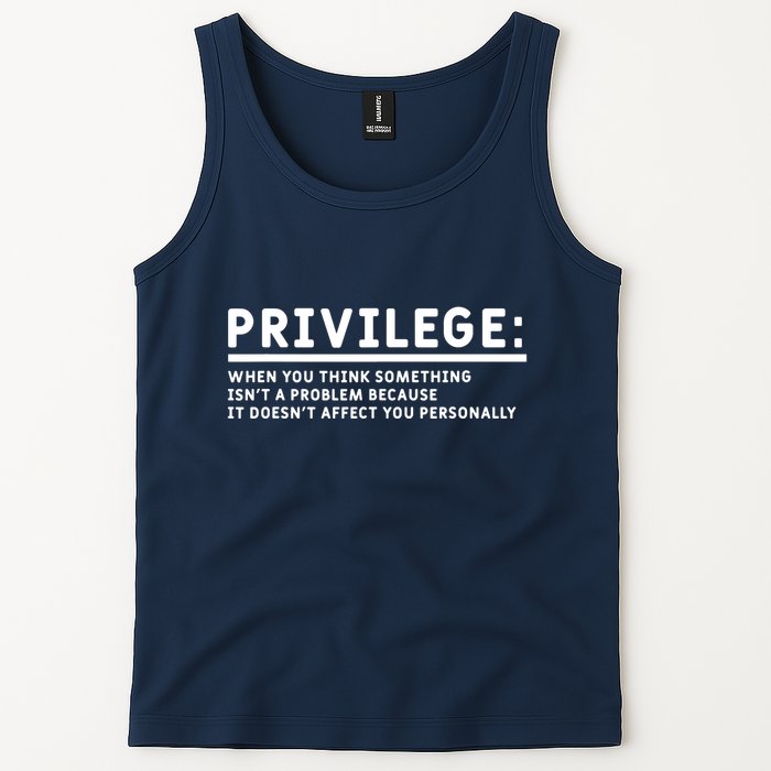 Privilege Definition Equality And Civil Rights Supporter Tank Top