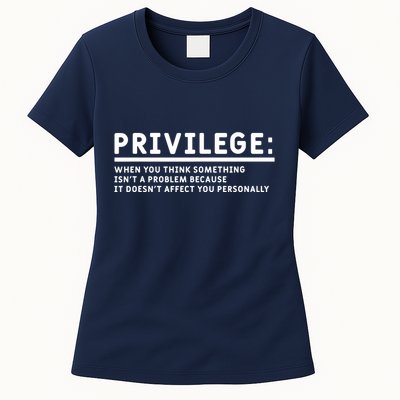 Privilege Definition Equality And Civil Rights Supporter Womens T-Shirt