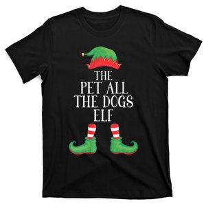 Pets Dogs Elf Matching Group Xmas Funny Family Christmas T-Shirt