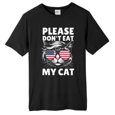 Please DonT Eat My Cat Funny Strange News Funny Sarcastic Tall Fusion ChromaSoft Performance T-Shirt