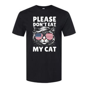 Please DonT Eat My Cat Funny Strange News Funny Sarcastic Softstyle CVC T-Shirt