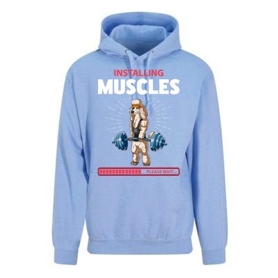 Poodle Deadlift Fitness Gym Weightlifting Gift Unisex Surf Hoodie