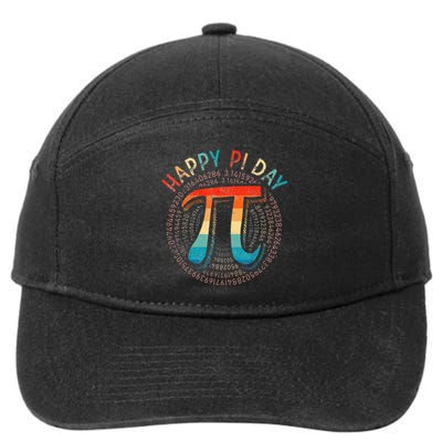 Pi Day Funny Pi Mathematic Math for Teachers 7-Panel Snapback Hat