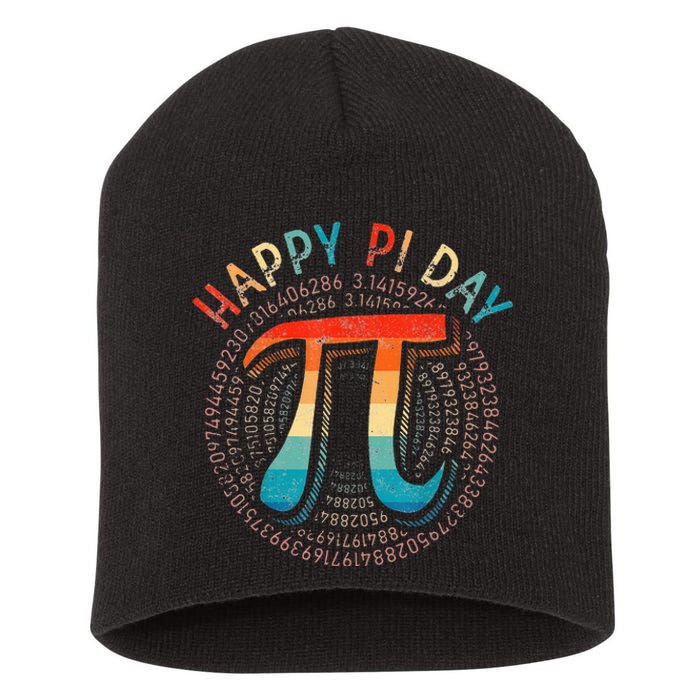 Pi Day Funny Pi Mathematic Math for Teachers Short Acrylic Beanie